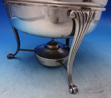 ACN Mexican Sterling Silver Chafing Dish with Bowl Burner and Wood (#7178)