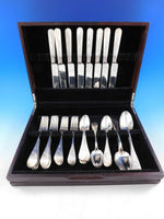 Very Early California Sterling Silver Flatware Set c1870's Race Horse Equestrian