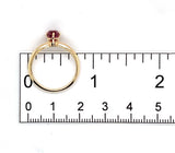 14k Yellow Gold 1.36 Carat Pink Genuine Natural Spinel Solitaire Ring (#J7320)
