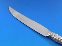 Irian by Wallace Sterling Silver Steak Knife HH with Stainless Blade Orig 10"