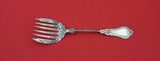 Coin Silver by Various Makers Sardine Fork 6-tine twisted hand engraved 6"