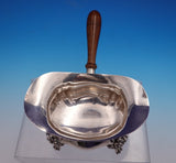 Daffodil by Poole Sterling Silver Gravy Boat w/ Wood and Lion Feet #996 (#4765)