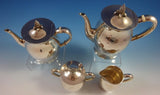 Paul Revere by Tuttle Sterling Silver Tea Set 4pc #390 (#1286)