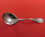 Gem by Schulz and Fischer Sterling Silver Gravy Ladle Bright-Cut Stippled 8"
