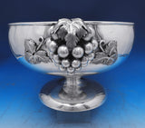 Sanborns Mexican Sterling Silver Punch Bowl w/Applied 3-D Grapes w/Ladle (#0199)