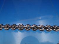 Tane Mexican Sterling Silver Cross Necklace w/Heavy Chain Fitted Box 26" (#7948)