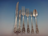 Rose Point by Wallace Sterling Silver Flatware Set For 8 Service 57 Pieces