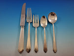 William and Mary by Lunt Sterling Silver Flatware Set Service 34 pieces
