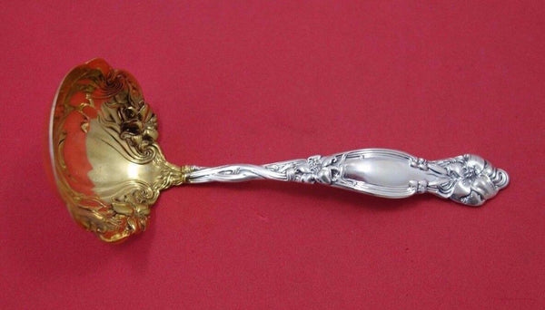 Frontenac by International Sterling Silver Sauce Ladle Gold Washed 5 1/2"
