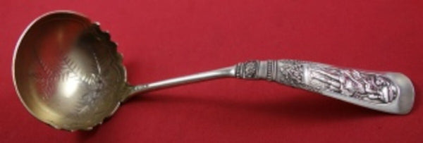 Fontainebleau by Gorham Sterling Silver Gravy Ladle Gold Washed Bright-Cut 7"