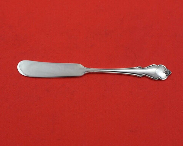 Breton Rose by International Sterling Silver Butter Spreader FH 5 3/4"