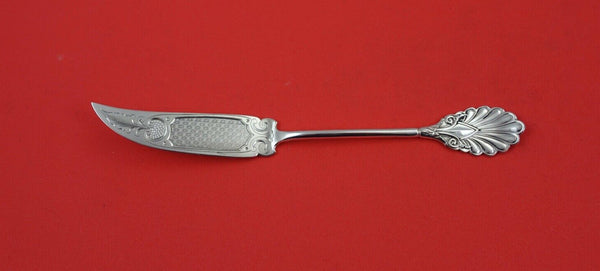 Grecian by Gorham Sterling Silver Pickle Knife brite-cut diaper work 6 3/4"