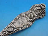 Hamilton and Diesinger Sterling Silver Pea Spoon GW Pcd Sunflower Chrysanthemums