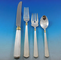 Ashmont Gold by Reed & Barton Sterling Silver Flatware Set Service 36 pcs Dinner