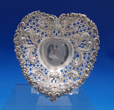 Gorham Sterling Silver Candy Dish Heart Shape Pierced Bows Scrolls A4304 (#7441)