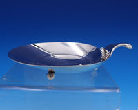 Tiffany and Co Sterling Silver Serving Dish Modern Swirl Bead Design Feet #7758