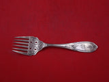 Olive by Various Makers Coin Silver Sardine Fork 6-tine c. 1846 brite-cut 5 3/4"