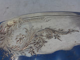 Cluny by Gorham Sterling Silver Fish Server Bright Cut Blade 11 1/2" C1890'S