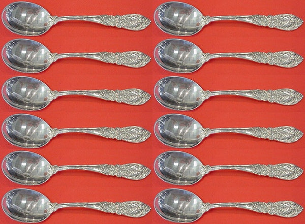 Richelieu by International Sterling Silver Cream Soup Spoon Set 12 pcs 6 1/2"