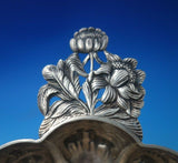 Danish Sterling Silver Porringer Flower Handles Pastoral Scene w/Animals (#5530)