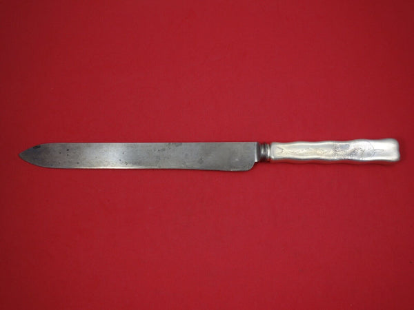 Lap Over Edge Acid Etched by Tiffany Sterling Silver Roast Carving Knife w/ Koi