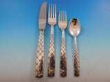 Star by E. Dragsted Danish Sterling Silver Flatware Set Service Mid Century Mod