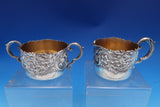 Floral by Shreve Sterling Silver Sugar and Creamer Set 2pc (#8470)