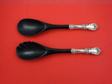 Burgundy by Reed and Barton Sterling Silver Salad Serving w/black nylon Set 9"