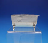 Georg Jensen USA Sterling Silver Jewelry Box Barrel Shape Beaded #22 (#3771)