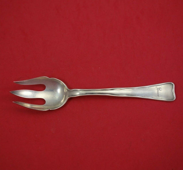 Lap Over Edge Plain by Tiffany and Co Sterling Silver Serving Fork 3-Tine 7"