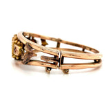 Victorian 9k Rose Gold Diamond Bangle Bracelet (#J5534)