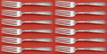 Della Robbia by Alvin Sterling Silver Regular Fork Set of 12 pcs 7 1/8"