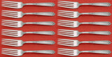 Della Robbia by Alvin Sterling Silver Regular Fork Set of 12 pcs 7 1/8"