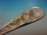 Lap Over Edge Acid Etched by Tiffany Sterling Silver Regular Fork Apples 7 1/4"