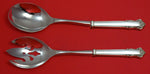 English Shell by Lunt Sterling Silver Salad Serving Set 2pc Pierced Custom Made