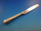 Fiddle Thread by James Robinson Sterling Silver Dinner Knife blunt 10 3/8""