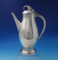 Blossom by Durham Sterling Silver Tea Set 4pc Coffee Tea Sugar Creamer (#5221)