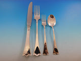 Silver Crown AKA Kronesolv by Th. Olsens 830 Silver Flatware Set Service 64 pcs