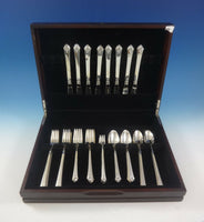 Castle Rose by Royal Crest Sterling Silver Grille Flatware Set 8 Service 48 Pcs