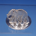 English Estate Sterling Silver Place Card Holder w/ Elephant Circa 2001 (#3165)
