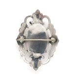 Sterling Kalo Shell Cameo Pin Jewelry Handwrought by Bjarne Axness (#J6836)