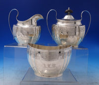 J.E. Caldwell Sterling Silver Tea Set 5pc with Dolphin Feet #330 (#7169)