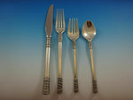 Aegean Weave Plain by Wallace Sterling Silver Regular Size Place Setting(s) 4pc