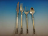 Aegean Weave Plain by Wallace Sterling Silver Regular Size Place Setting(s) 4pc