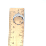 Platinum 1 Carat Total Weight Genuine Natural Diamond Ring Jewelry (#J5287)