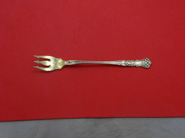 Pansy by International Sterling Silver Cocktail Fork Goldwashed 5 1/2"