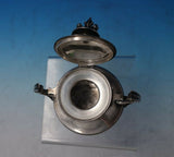 B and Shield English Sterling Silver Inkwell w/Deco Style Insect Handles (#5423)