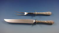 Repousse by Kirk Sterling Silver Flatware Set For 8 Service 66 Pieces