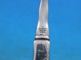 Lap Over Edge Acid Etched by Tiffany Sterling Fruit Fork HHAS Leaves Flower 7"