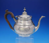 Portuguese .833 Silver Tea Set 5-Piece with Fluted / Ribbed Design (#3688)